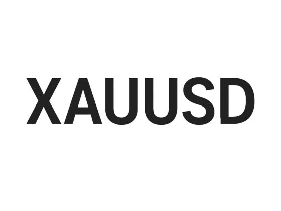 Black text "XAUUSD" in all capital letters on a white background.